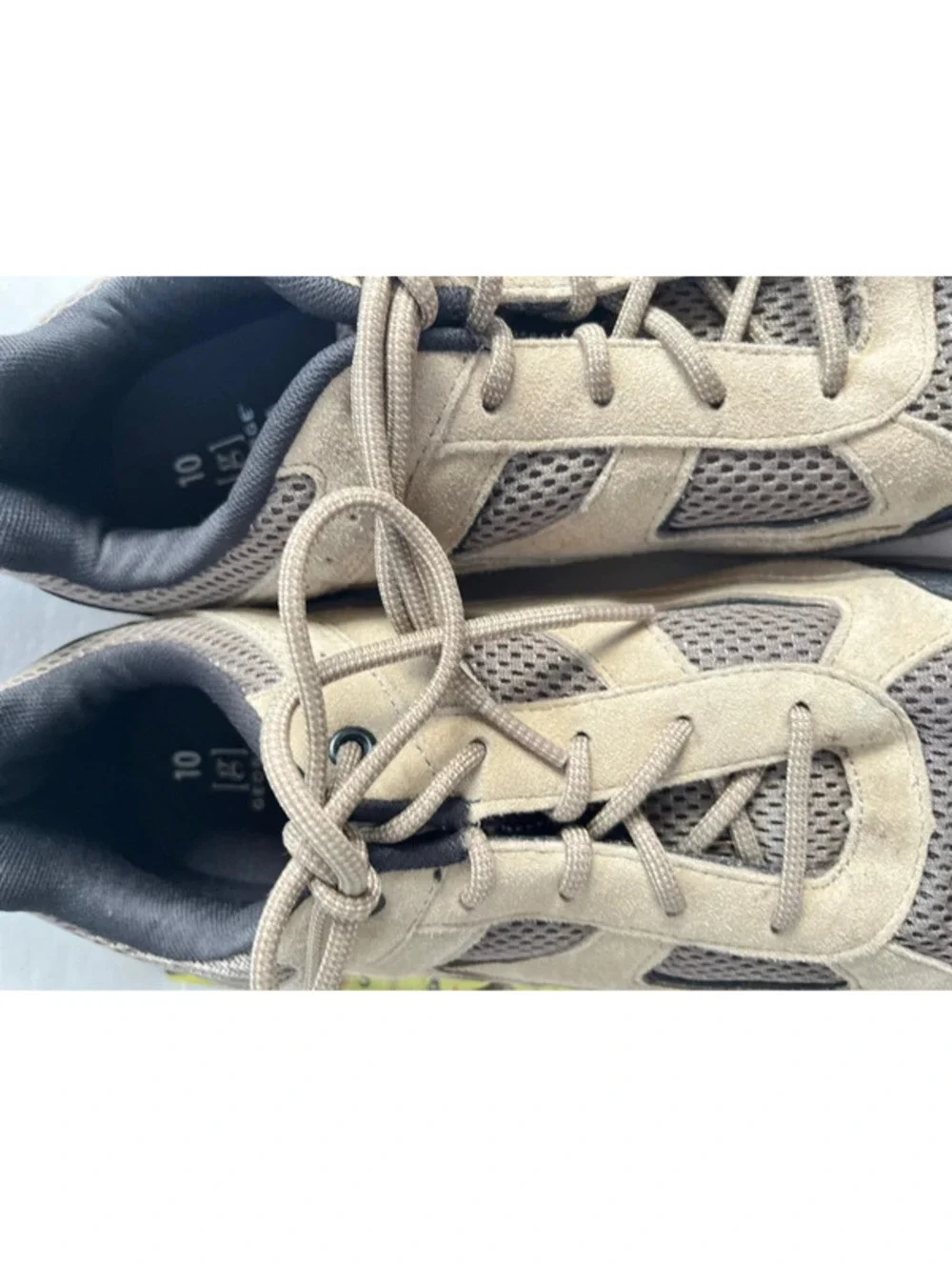 George Outdoor Rugged Casual Hiker Shoes Genuine Leather Suede Mesh Mens Size 10